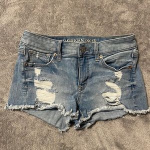 American Eagle Shortie Jean Shorts, Size 2